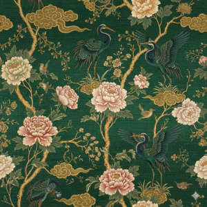 19th Century Gold-Leaf Chinoiserie Wallpaper